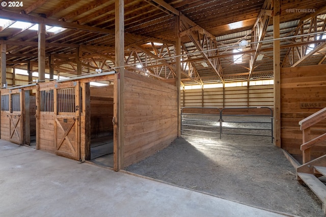 view of horse barn