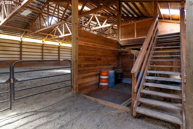 view of horse barn