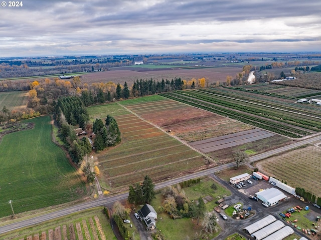 bird's eye view featuring a rural view