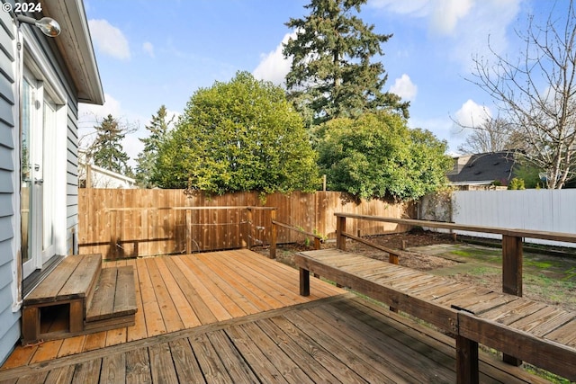 view of wooden terrace