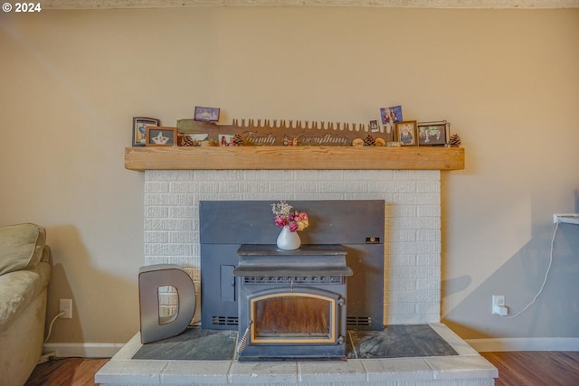 room details with wood-type flooring