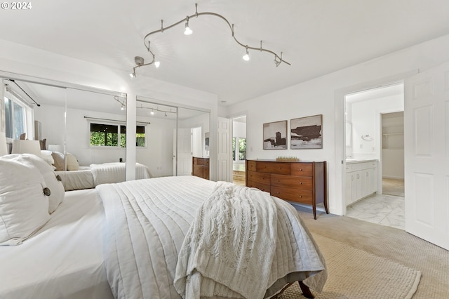 bedroom with ensuite bathroom