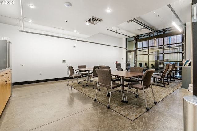 view of dining space