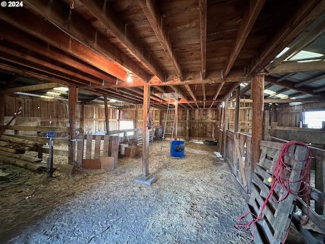 view of horse barn