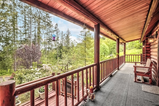 balcony with a porch