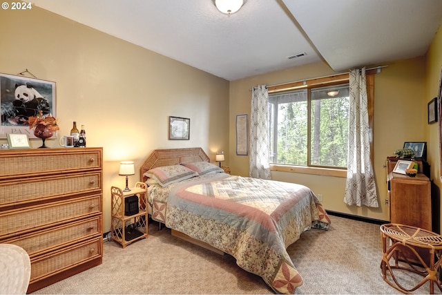 bedroom with carpet floors