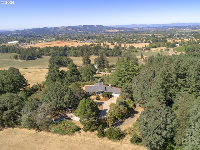 drone / aerial view featuring a rural view