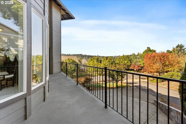 view of balcony