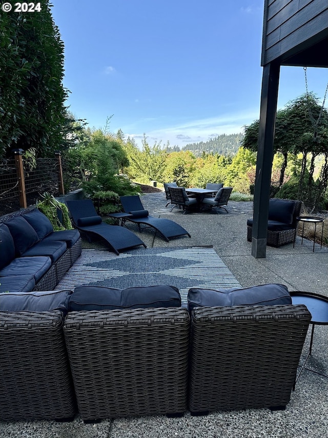 view of patio / terrace with outdoor lounge area