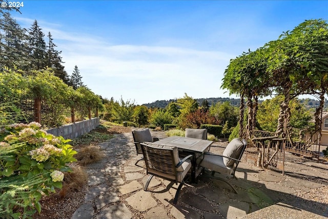 view of patio featuring outdoor lounge area