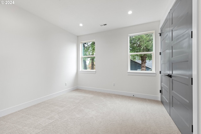 31248 Valley View Ln, Cottage Grove, OR 97424 - empty room featuring baseboards, light carpet, and recessed lighting