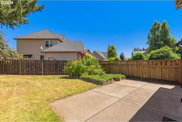 view of yard featuring a patio