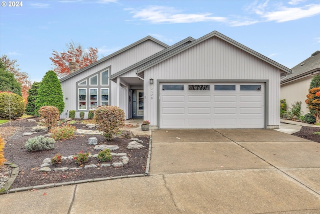 view of front of home featuring a garage