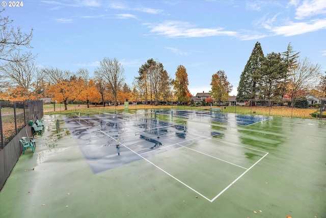 view of tennis court