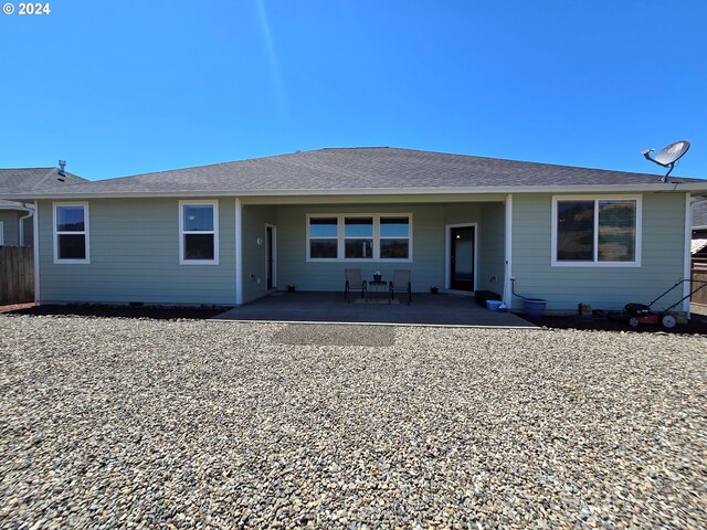 view of front of house with a patio