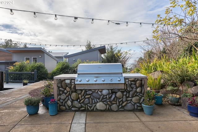 view of patio / terrace with area for grilling