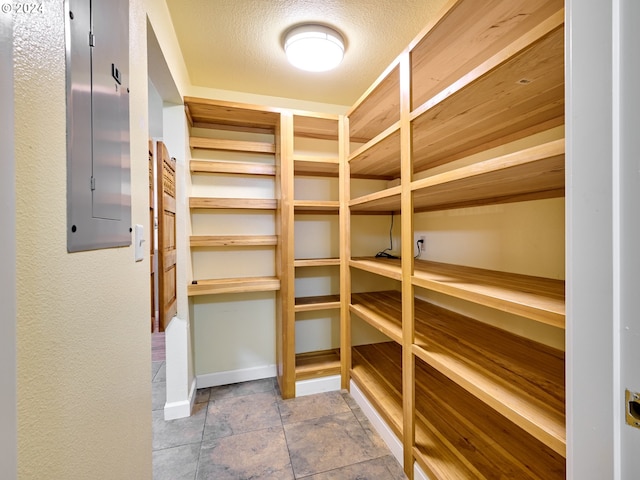 pantry featuring electric panel