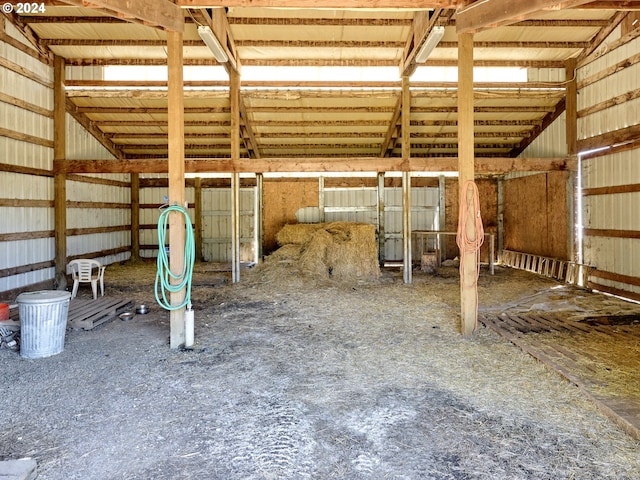 view of horse barn