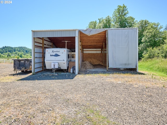 view of outdoor structure