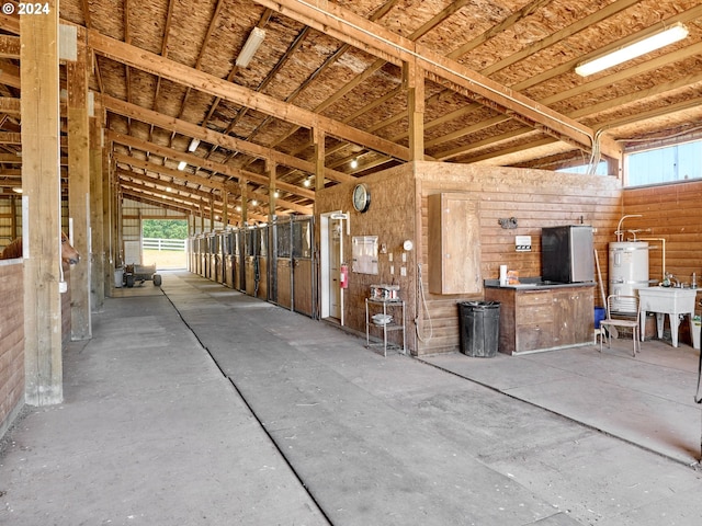 view of horse barn