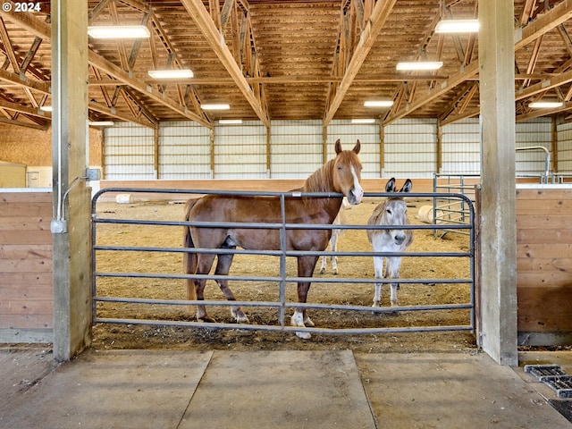 view of horse barn