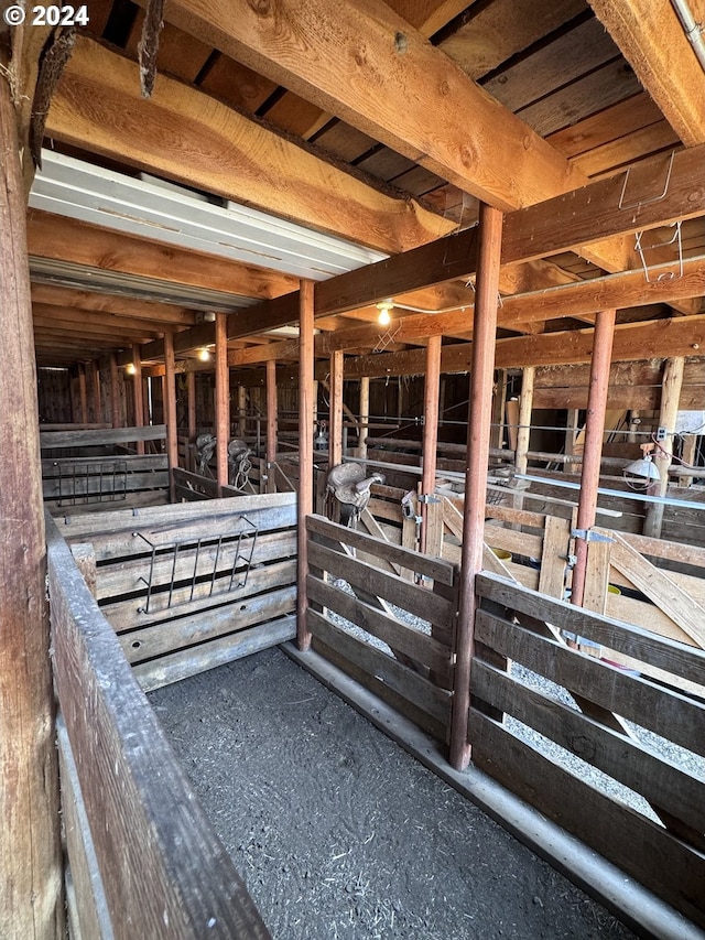 view of horse barn