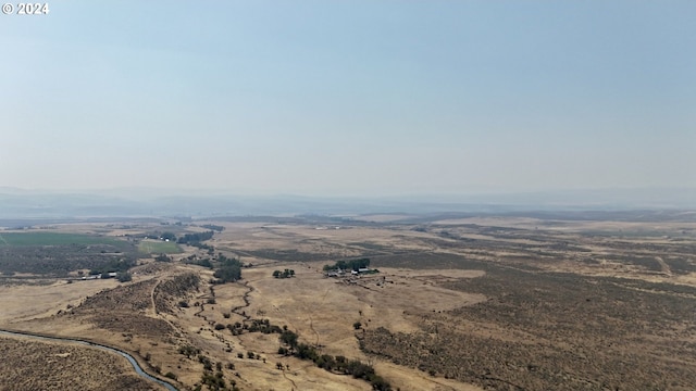 bird's eye view with a rural view