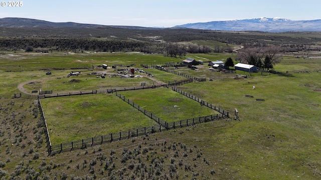 27877 Skinner Ln, Baker City, OR 97814 - bird's eye view featuring a rural view and a mountain view