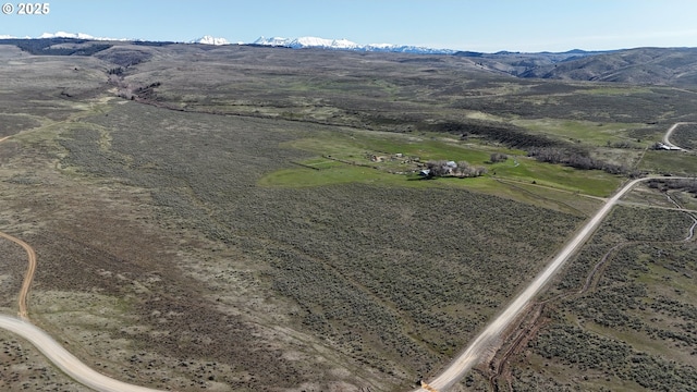 27877 Skinner Ln, Baker City, OR 97814 - birds eye view of property with a rural view and a mountain view