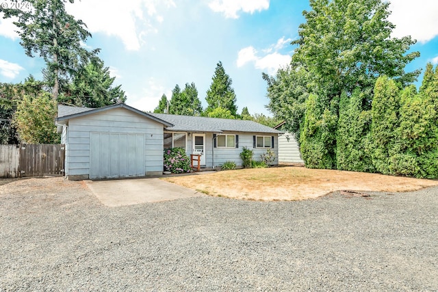 view of ranch-style house