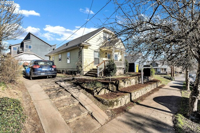 view of bungalow