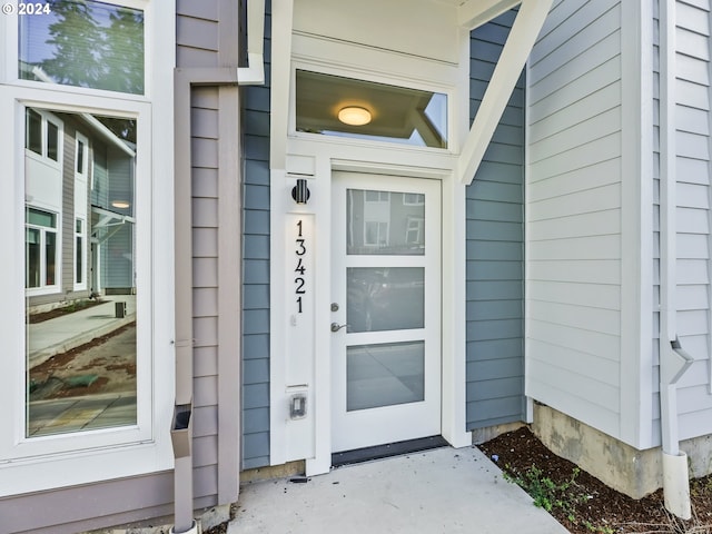 view of entrance to property