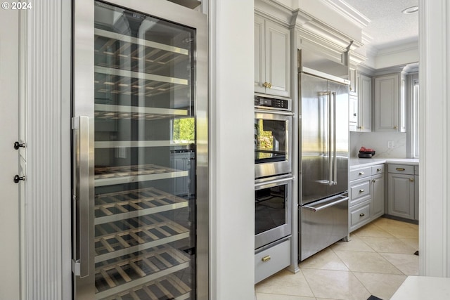 pantry featuring wine cooler