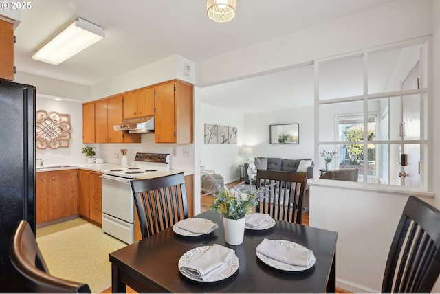 view of dining room