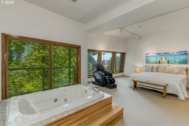 bedroom with a baseboard radiator