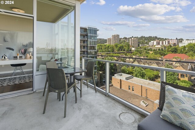 view of balcony