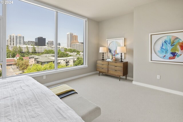 bedroom featuring carpet flooring