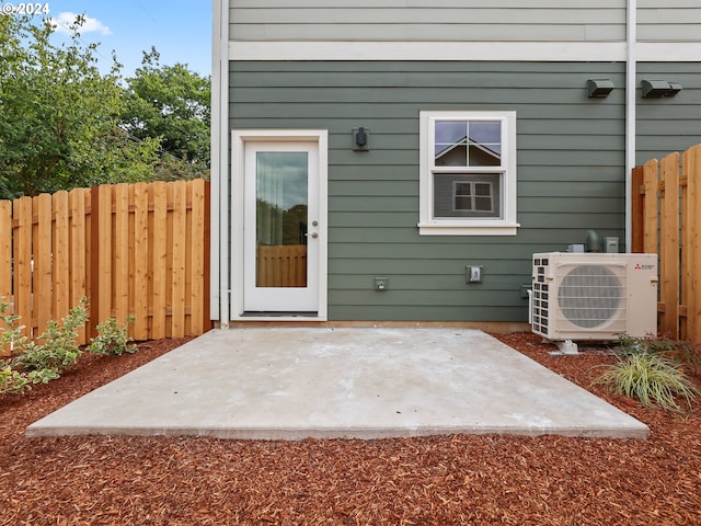 view of patio with ac unit