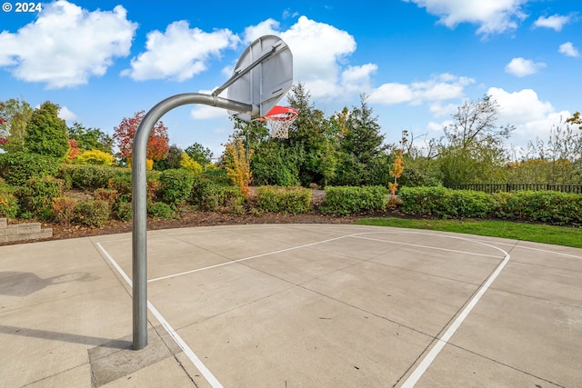 view of sport court