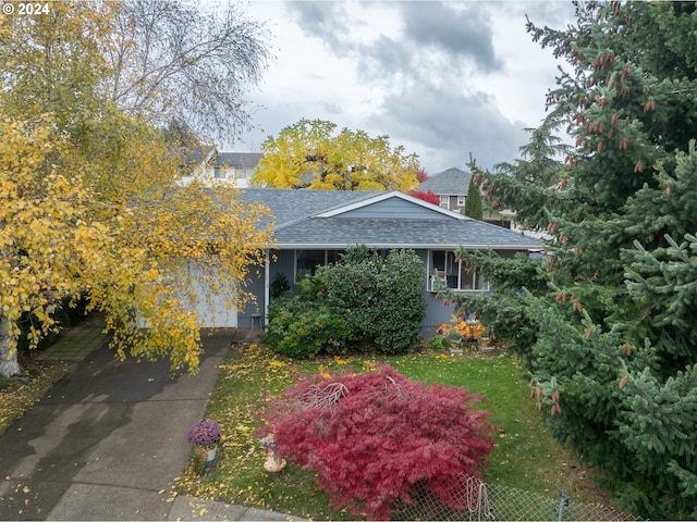 view of front of home