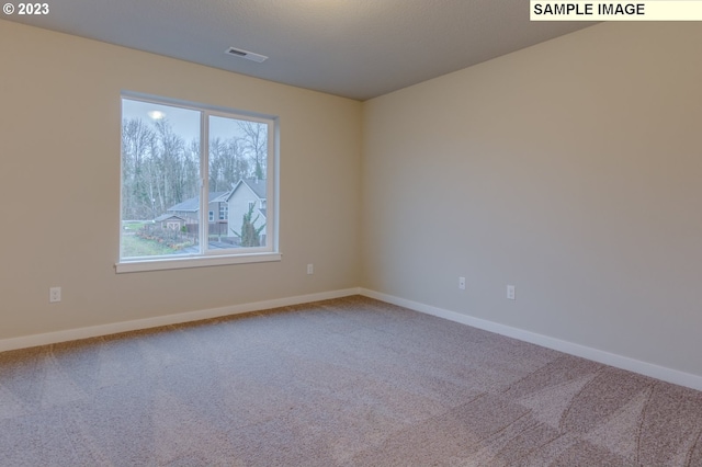 view of carpeted empty room