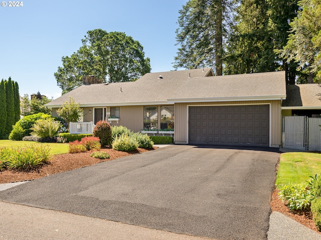 ranch-style house with a garage