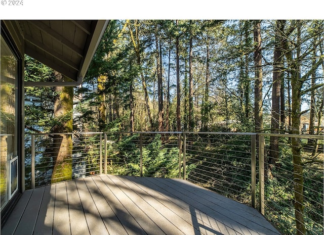 view of wooden terrace