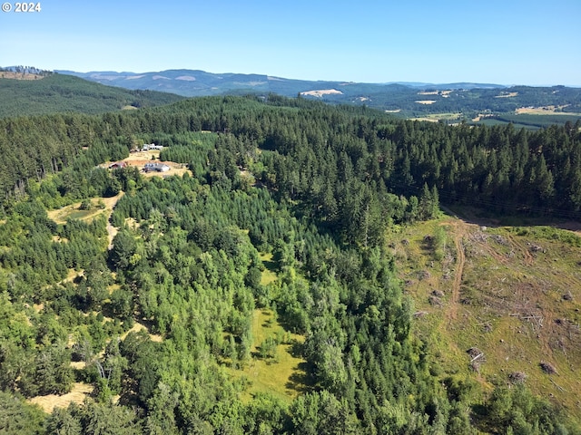 aerial view featuring a mountain view