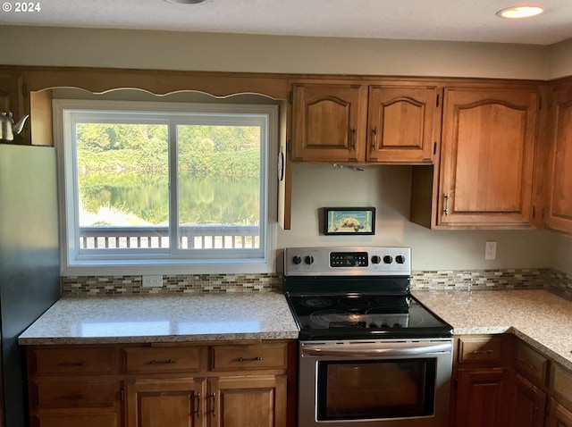 kitchen with stainless steel appliances