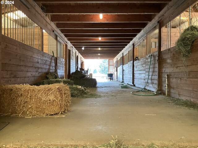 view of horse barn