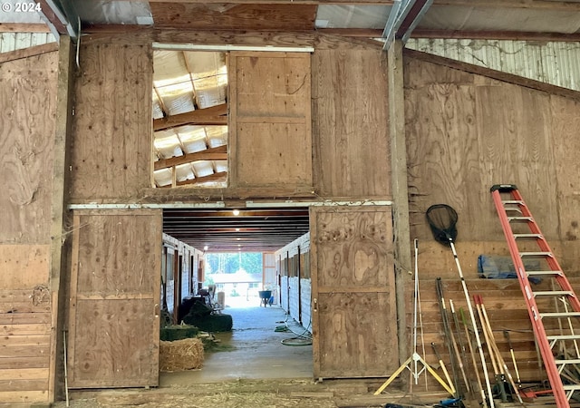 view of horse barn