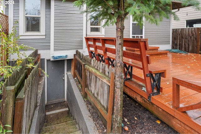 view of wooden terrace