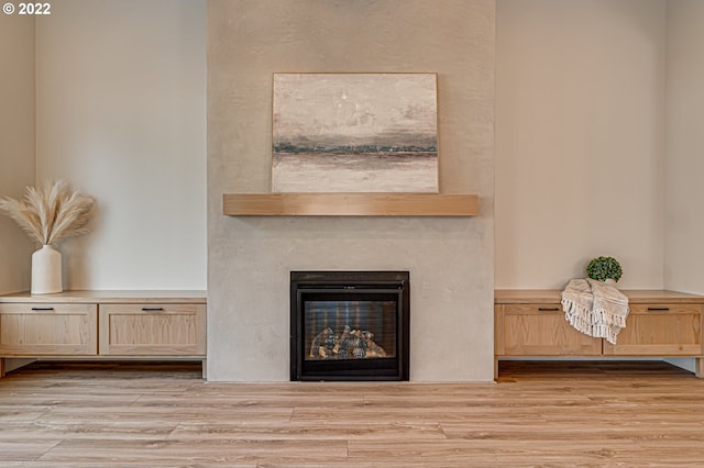 interior details with hardwood / wood-style flooring