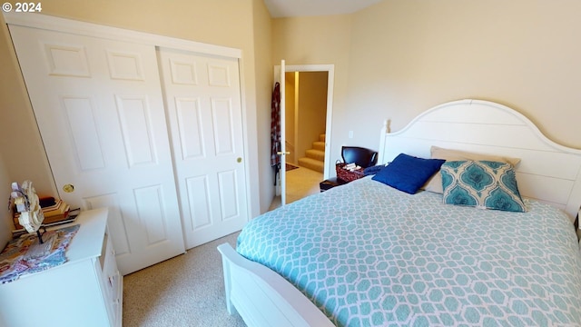 bedroom with a closet